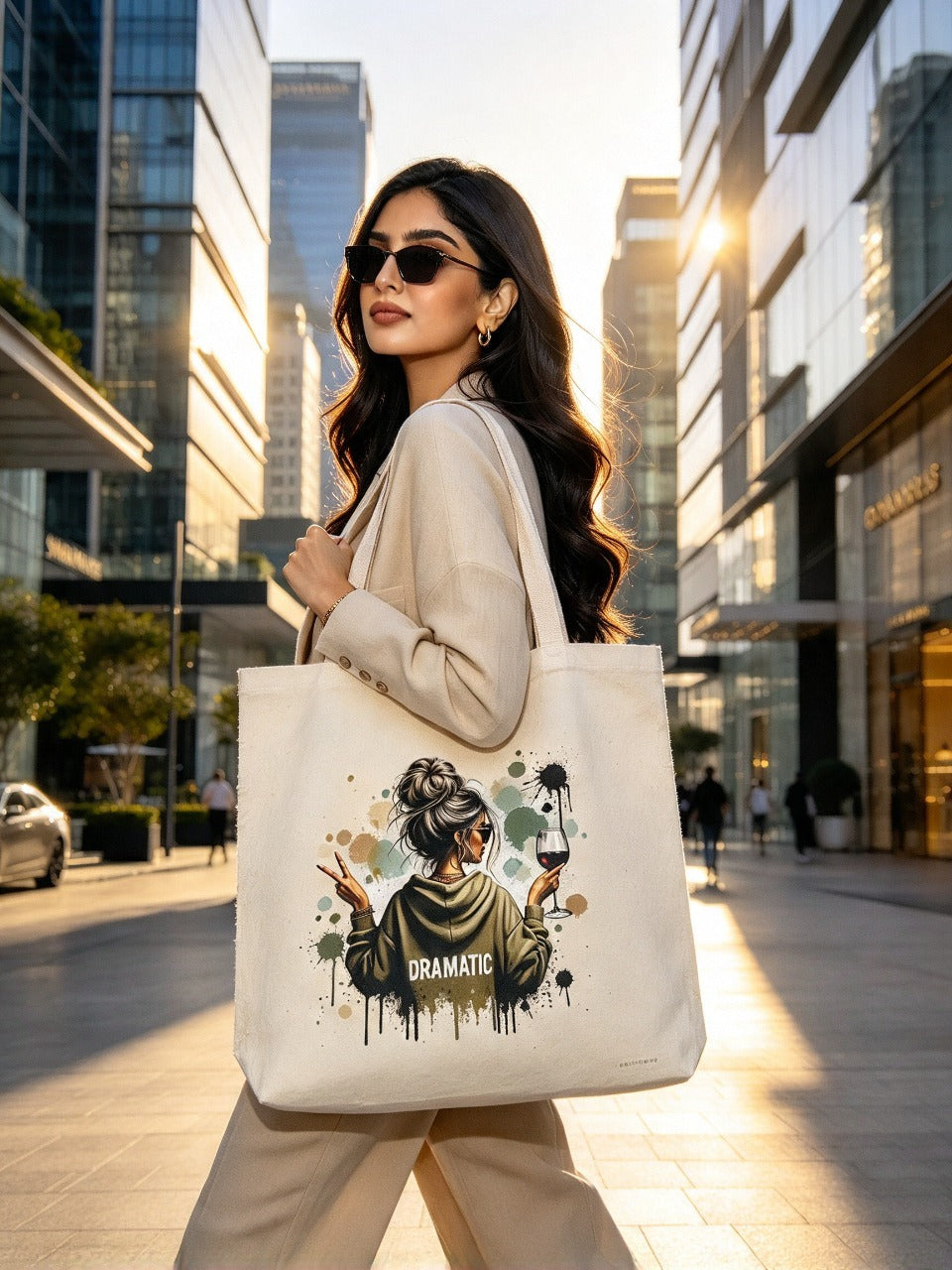 Dramatic Diva Canvas Tote Bag