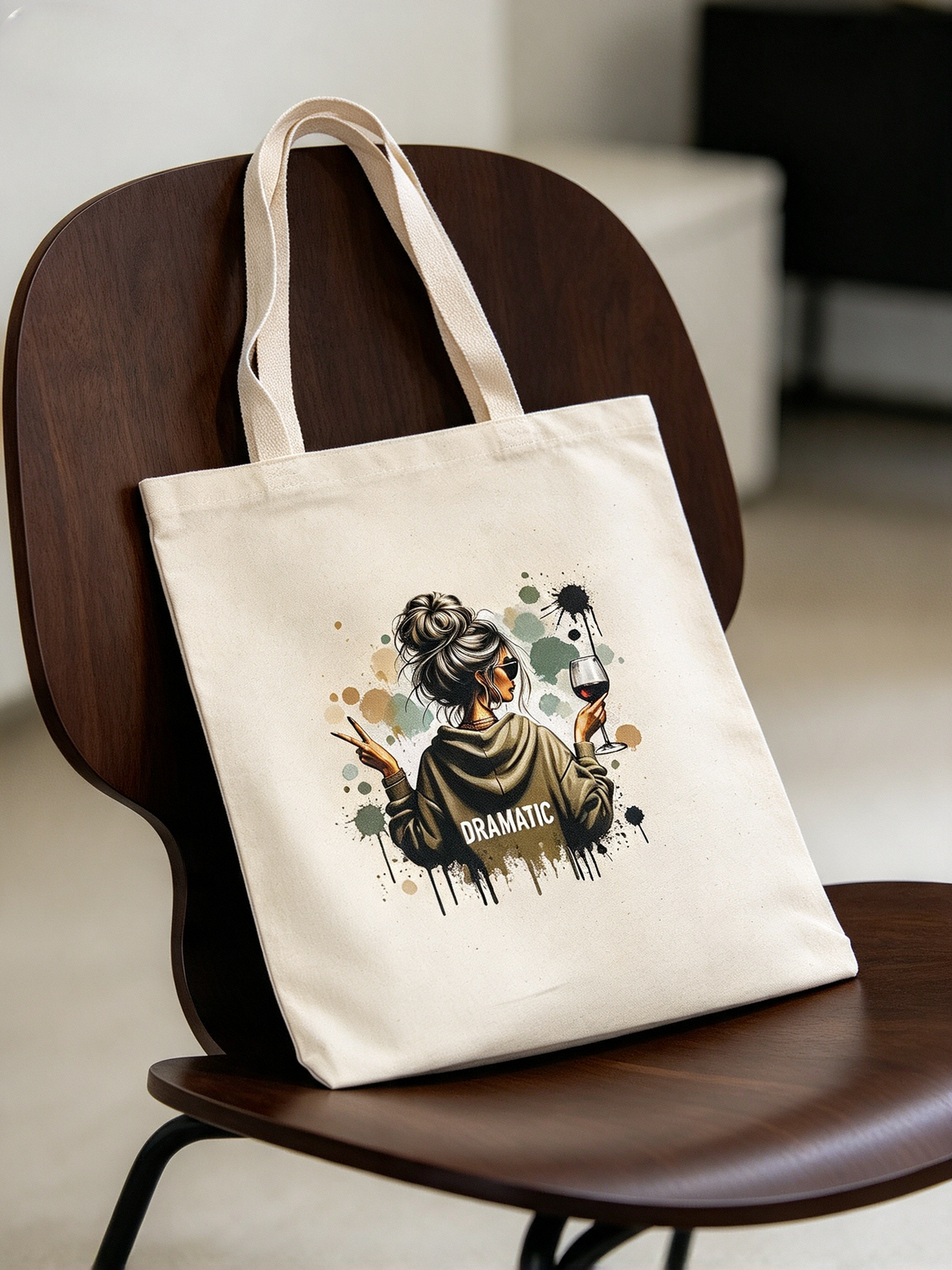 Dramatic Diva Canvas Tote Bag