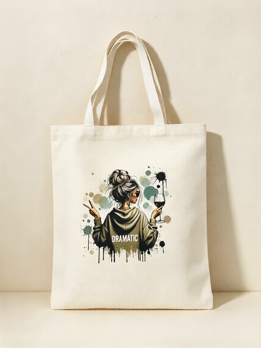 Dramatic Diva Canvas Tote Bag