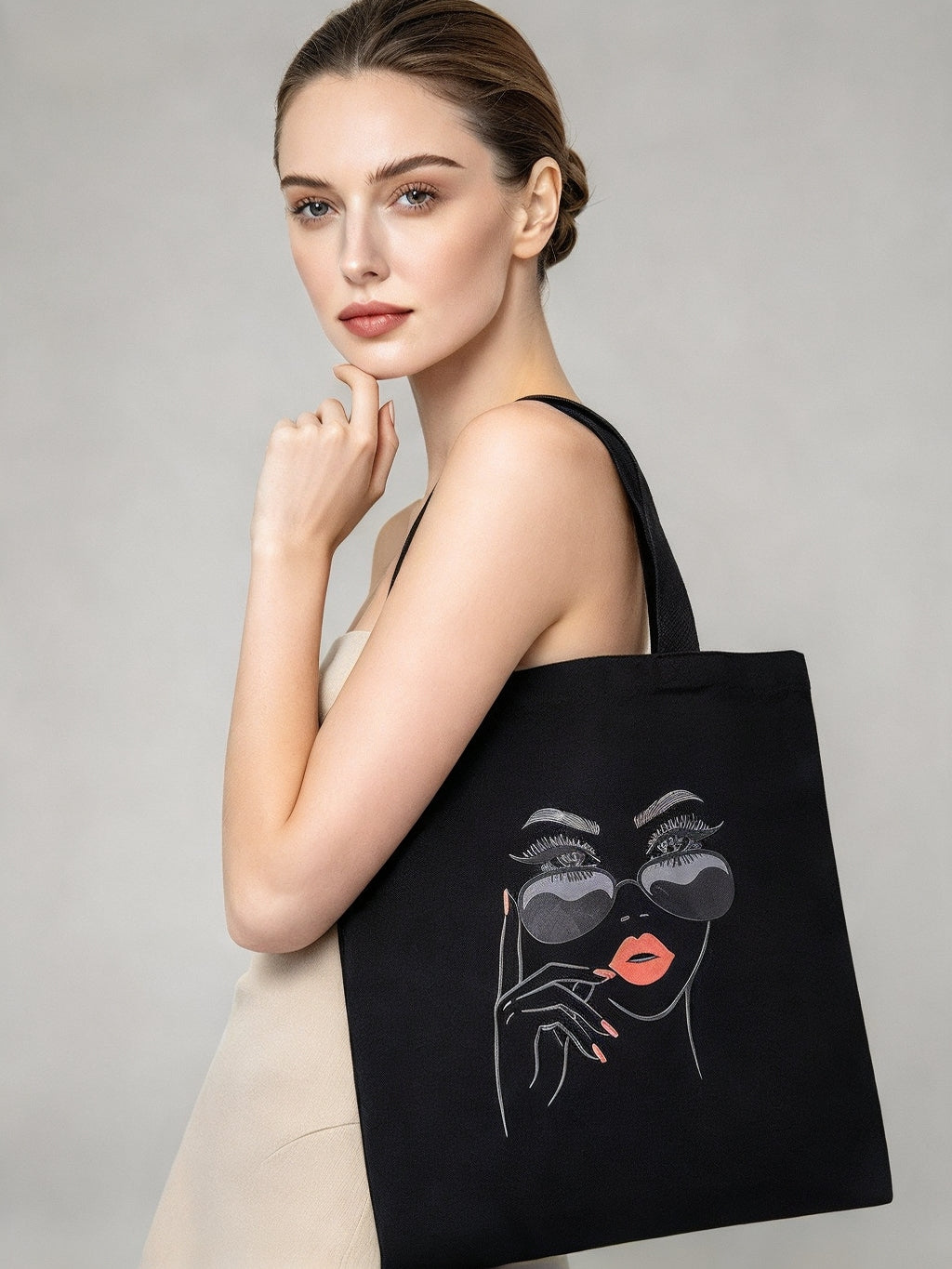 Chic Muse Canvas Tote Bag