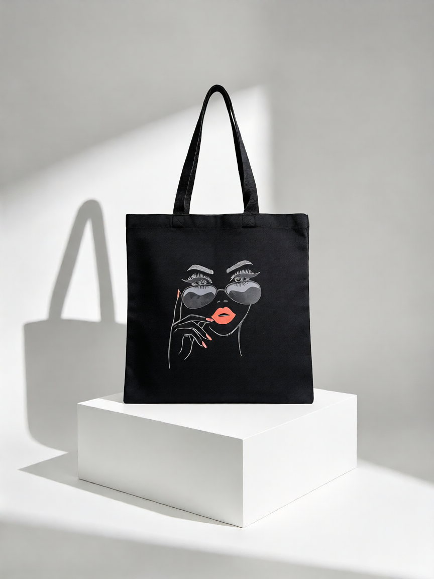 Chic Muse Canvas Tote Bag