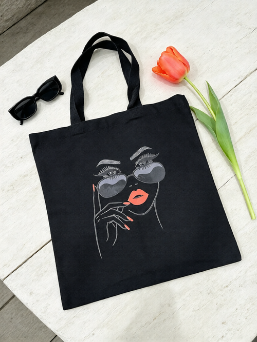 Chic Muse Canvas Tote Bag