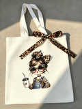 Coffee & Cheetah Chic Tote
